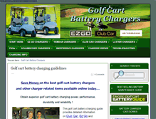 Tablet Screenshot of golfcartbatterychargerguide.com